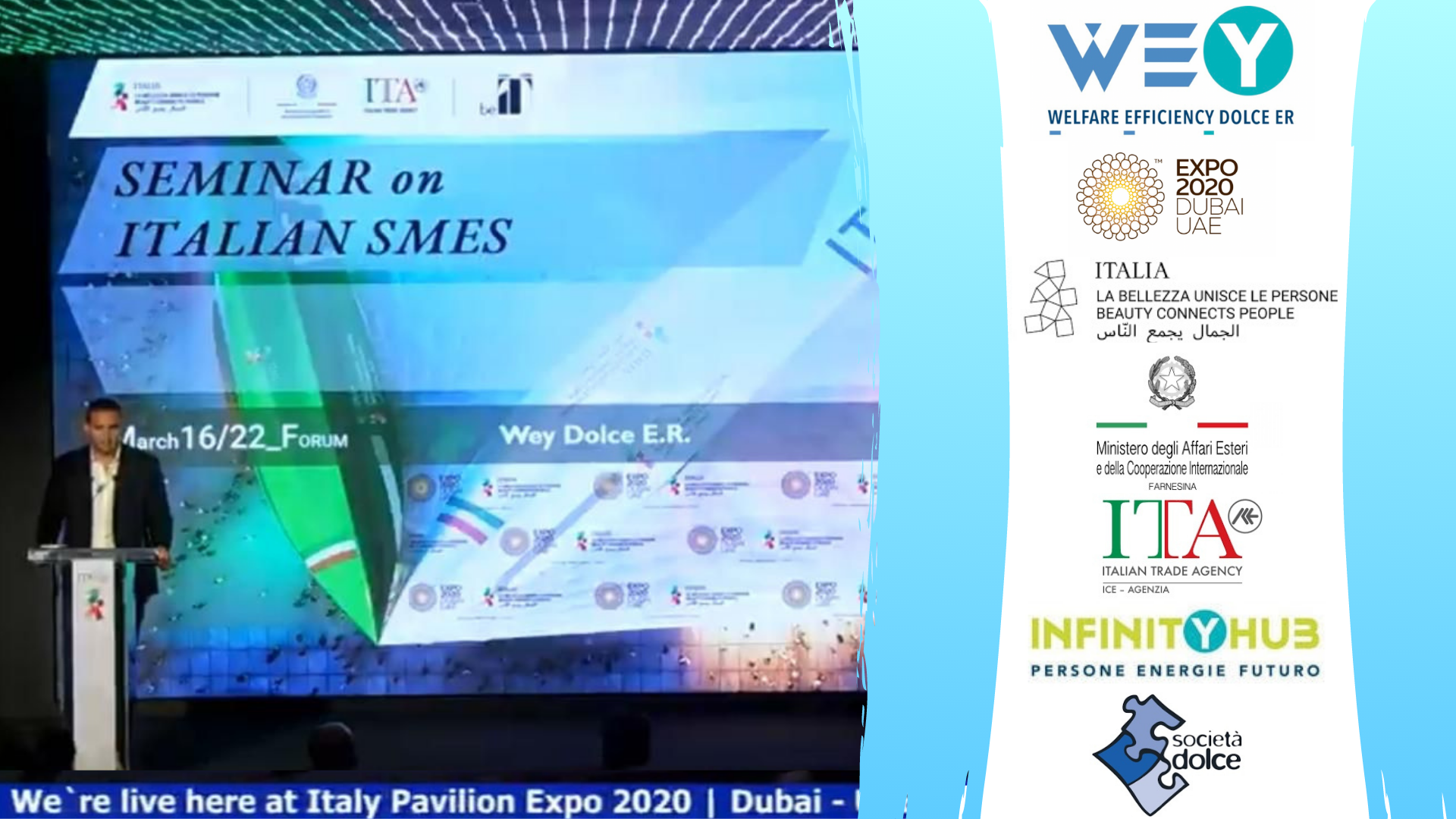 WEY Dolce ER, startup made in Infinityhub, ospite all’EXPO 2020 di Dubai